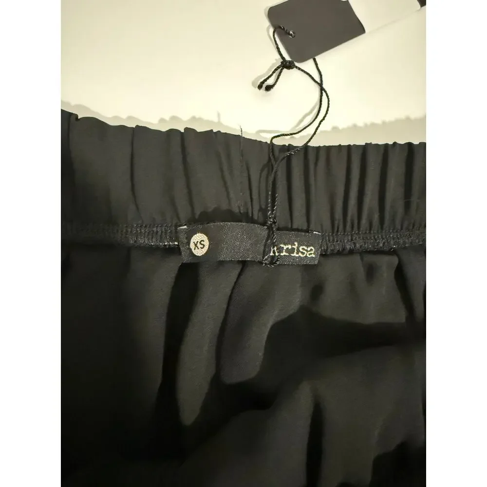 $150 New Krisa Revolve Flounce Shorts - XS - Black